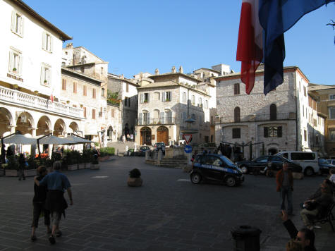 Piazza del Comune in Assisi Italy